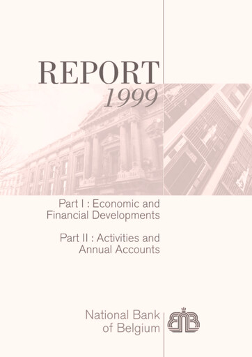 Miniature Banque nationale de Belgique Rapport annuel 1999
