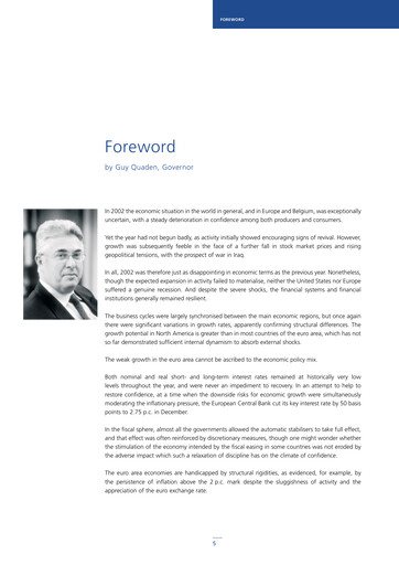 Miniature Banque nationale de Belgique Rapport annuel 2002