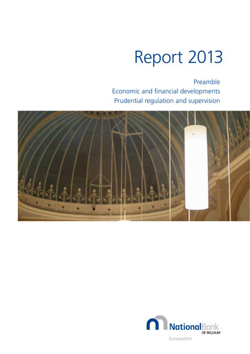 Miniature Banque nationale de Belgique Rapport annuel 2013