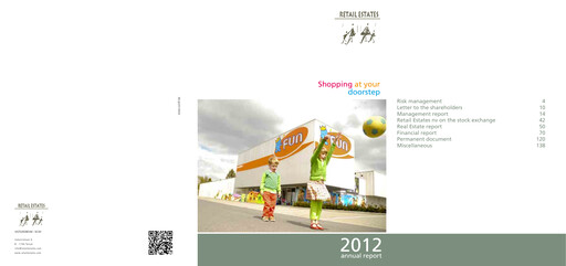 Thumbnail Retail Estates NV Annual Report 2012