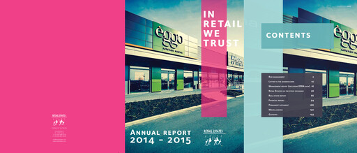 Thumbnail Retail Estates NV Annual Report 2014-2015