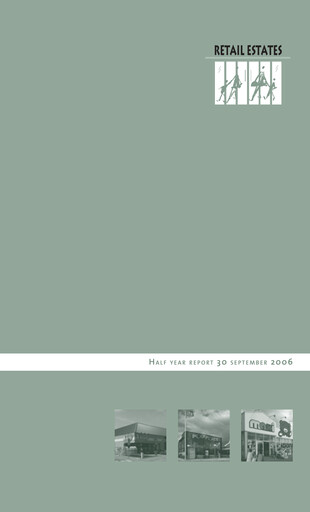 Thumbnail Retail Estates NV Half-year Report 2006-2007-h1