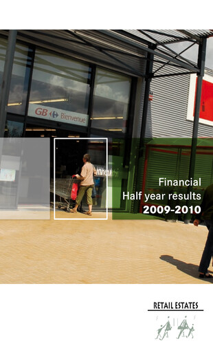 Thumbnail Retail Estates NV Half-year Report 2009-2010-h1