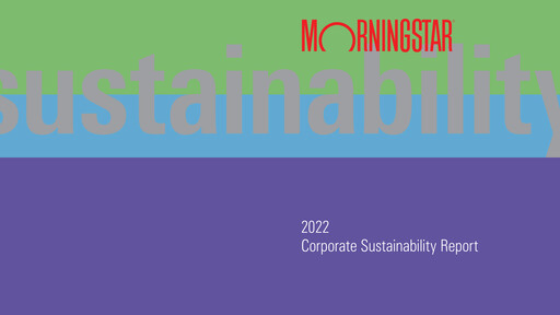 Thumbnail Morningstar
 Sustainability Report 2022