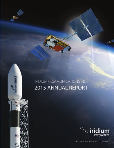 Thumbnail Iridium Communications Annual Report 2015