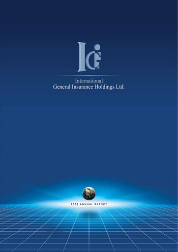 Thumbnail International General Insurance Annual Report 2008