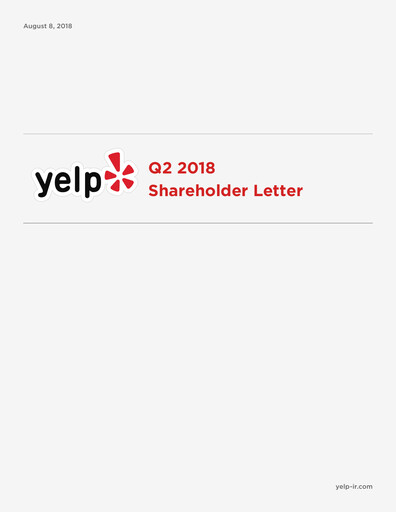 Thumbnail Yelp Quarterly Report 2018-q2
