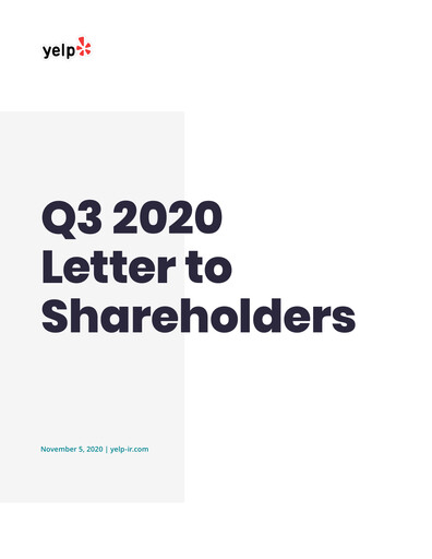 Thumbnail Yelp Quarterly Report 2020-q3