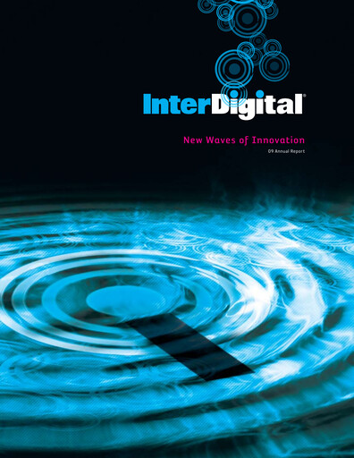 Thumbnail InterDigital
 Annual Report 2009