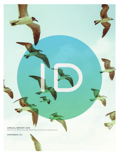 Thumbnail InterDigital
 Annual Report 2015