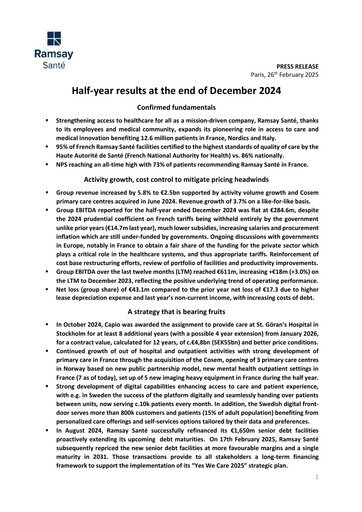 Thumbnail Ramsay Générale de Santé Half-year Report 2025-h1