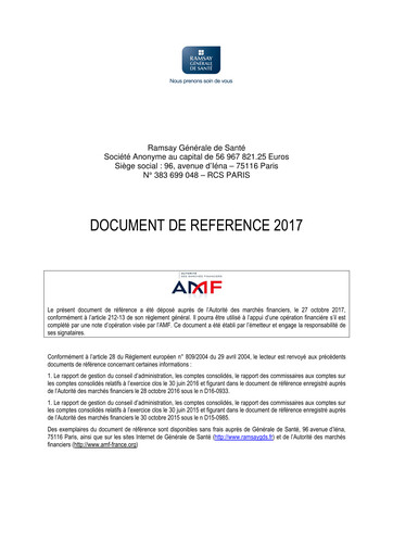 Vorschaubild Ramsay Générale de Santé Universelles Registrierungsdokument 2017