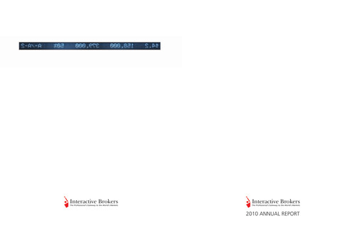 Thumbnail Interactive Brokers
 Annual Report 2010