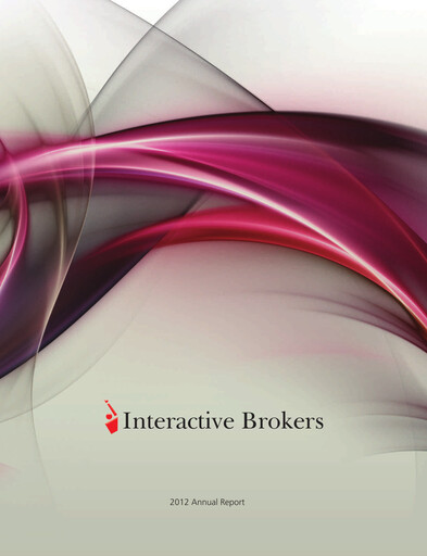 Thumbnail Interactive Brokers
 Annual Report 2012