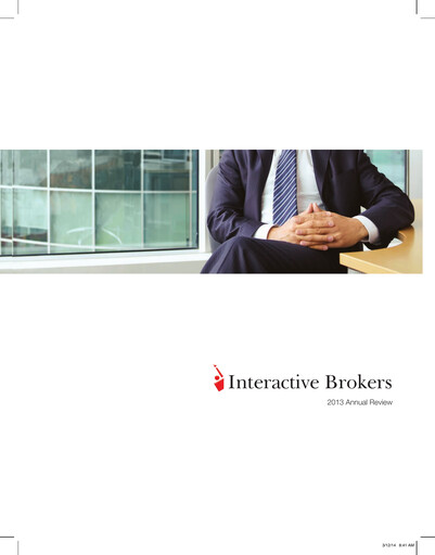 Thumbnail Interactive Brokers
 Annual Report 2013