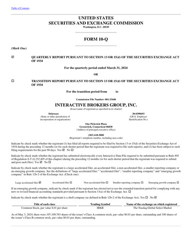 Thumbnail Interactive Brokers
 Quarterly Report 2024-q1