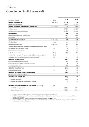 Vorschaubild Nexans Finanzmitteilung 2013