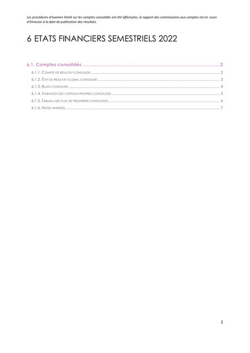 Vorschaubild Nexans Finanzmitteilung 2022-h1