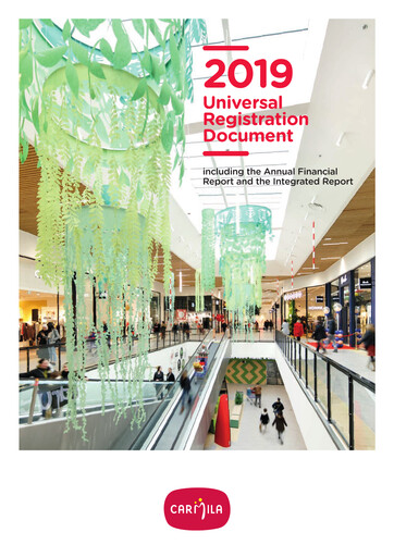 Thumbnail Carmila Universal Registration Document 2019