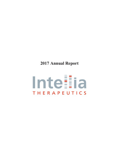 Thumbnail Intellia Therapeutics Annual Report 2017