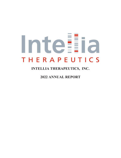 Thumbnail Intellia Therapeutics Annual Report 2022