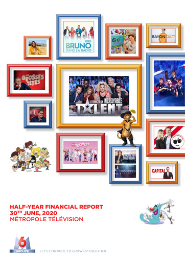 Thumbnail Métropole Télévision (Groupe M6) Half-year Report 2020-h1