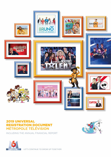 Thumbnail Métropole Télévision (Groupe M6) Universal Registration Document 2019
