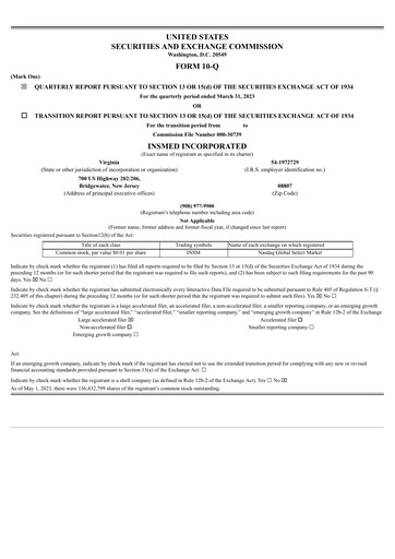 Thumbnail Insmed Quarterly Report 2023-q1