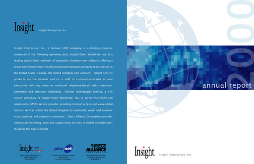 Thumbnail Insight Enterprises
 Annual Report 2000