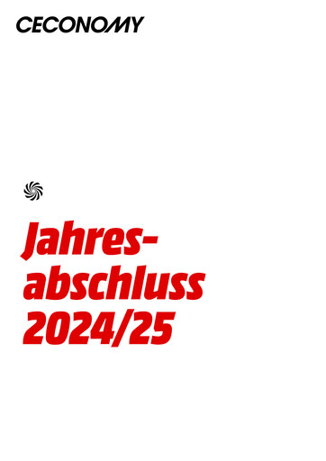 Vorschaubild Ceconomy Finanzmitteilung 2024-2025