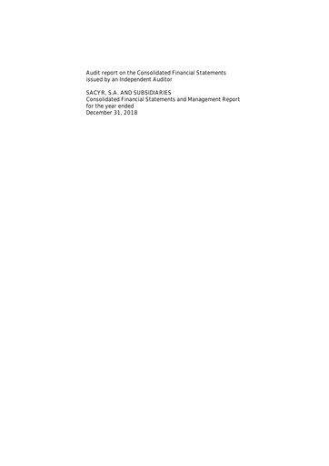 Thumbnail Sacyr Financial Statement 2018