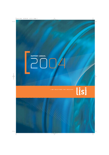 Thumbnail Lisi S.A. Annual Report 2004