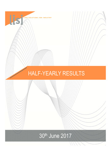 Vorschaubild Lisi S.A. Halbjahresbericht 2017