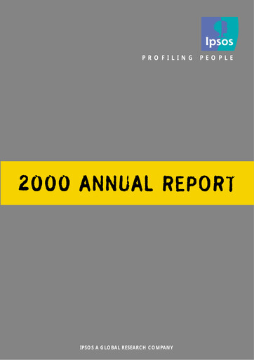 Thumbnail Ipsos Annual Report 2000