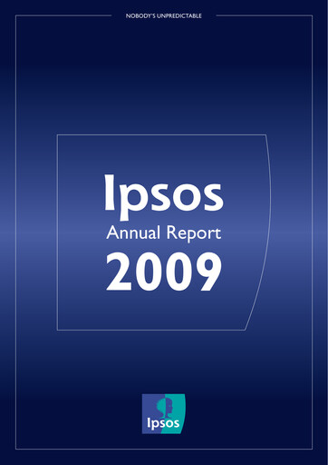 Thumbnail Ipsos Annual Report 2009