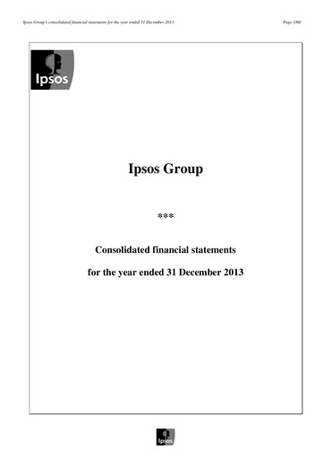 Thumbnail Ipsos Financial Statement 2013