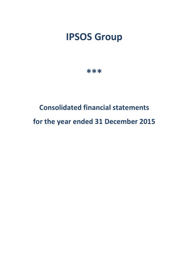 Thumbnail Ipsos Financial Statement 2015