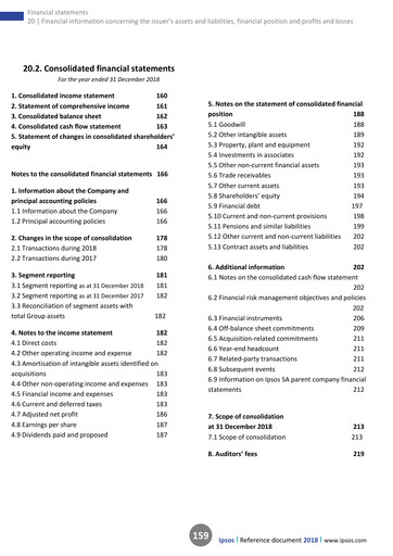 Thumbnail Ipsos Financial Statement 2018