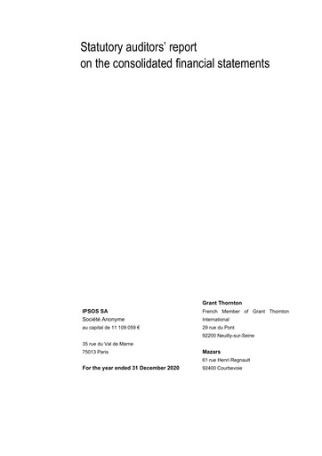 Thumbnail Ipsos Financial Statement 2020