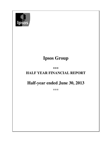 Thumbnail Ipsos Half-year Report 2013-h1