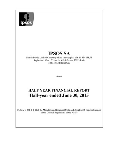 Thumbnail Ipsos Half-year Report 2015-h1