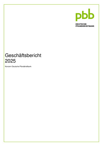 Thumbnail Deutsche Pfandbriefbank Annual Report 2025