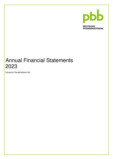 Thumbnail Deutsche Pfandbriefbank Financial Statement 2023