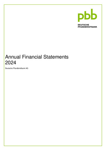 Thumbnail Deutsche Pfandbriefbank Financial Statement 2024