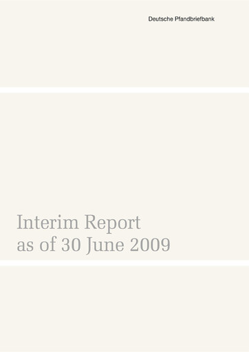 Vorschaubild Deutsche Pfandbriefbank Halbjahresbericht 2009-h1