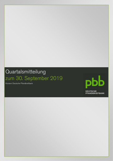 Vorschaubild Deutsche Pfandbriefbank Quartalsbericht 2019-q3