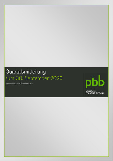 Vorschaubild Deutsche Pfandbriefbank Quartalsbericht 2020-q3