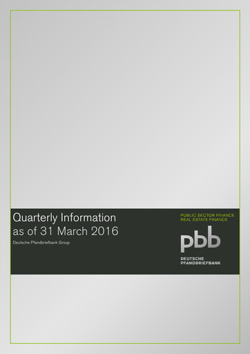 Miniature Deutsche Pfandbriefbank Rapport trimestriel 2016-q1