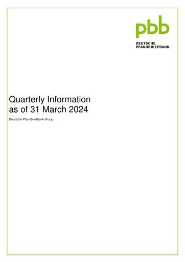 Miniature Deutsche Pfandbriefbank Rapport trimestriel 2024-q1