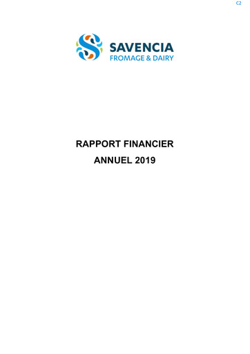 Thumbnail Savencia Fromage & Dairy Financial Report 2019